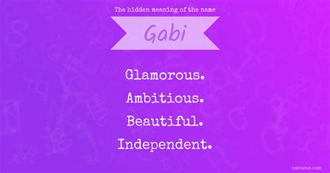 Gabi Meaning .